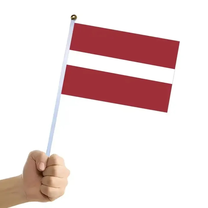 Latvia Hand Flag