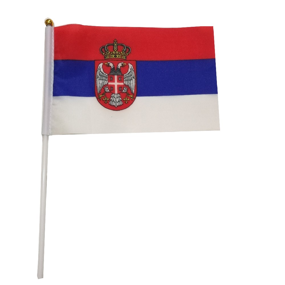 Serbia Hand Flag